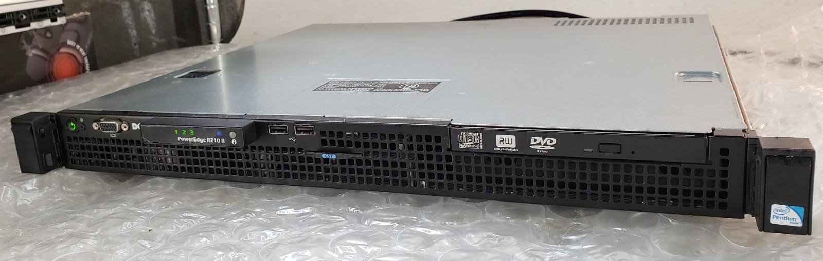 Dell PowerEdge R210 II Server Intel Pentium G850 8GB PC3L RAM NO HDD w/ Cord