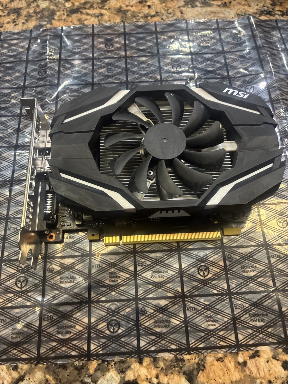 MSI Trident 3 Nvidia Geforce Single Fan GTX 1050 2G OC GDDR5 Graphic Card GPU