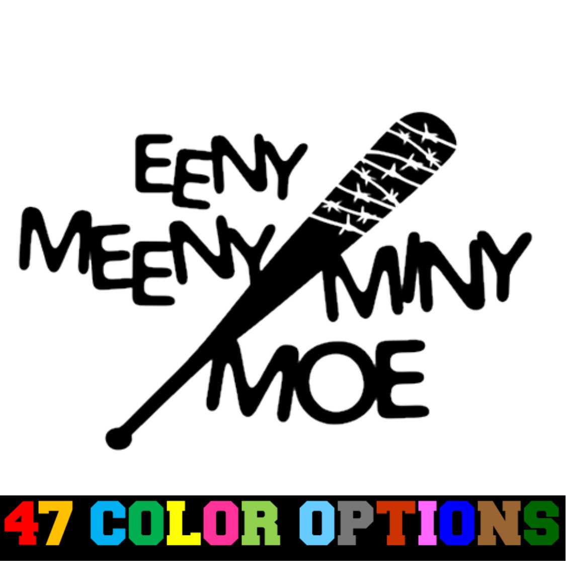 Vinyl Decal Truck Car Sticker Laptop - Television Walking Dead Lucille Negan