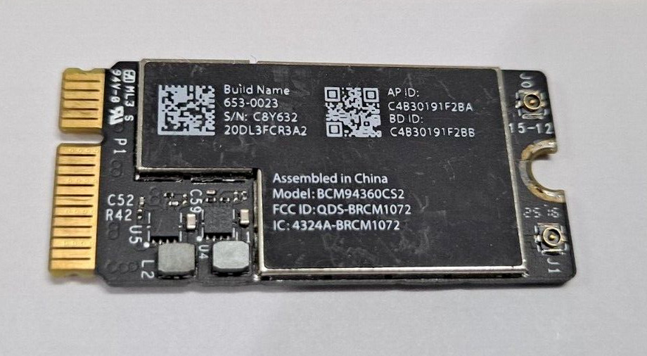 Wifi/Airport Card - Mid 2013 2014 2015 2017 A1465 A1466 MacBook Air BCM94360CS2