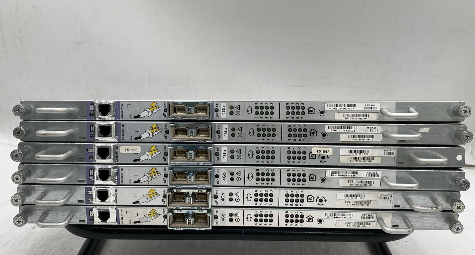 LOT OF 6 EMC 100-562-126 4GB Link Control Card