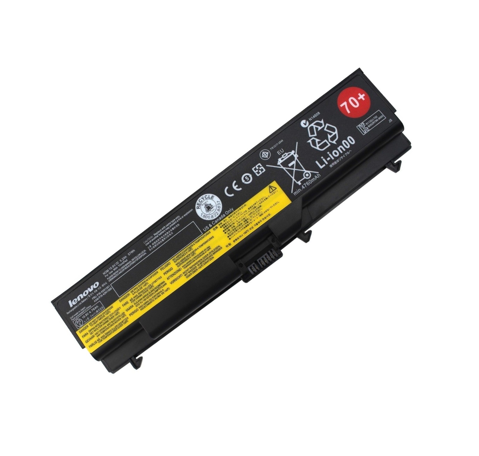 Genuine 70+ Battery for Lenovo ThinkPad T430 T410 T420 T420i T510 T520 T530 W530