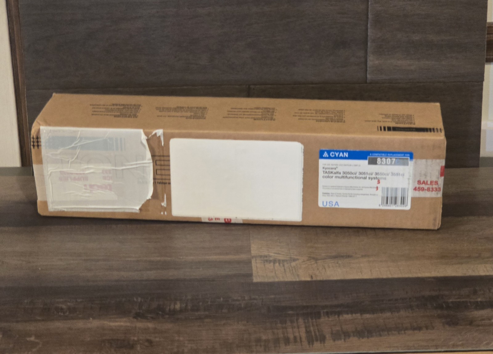 Kyocera Taskalfa TK-8307 Blue Cyan Toner Cartridge Open Box New
