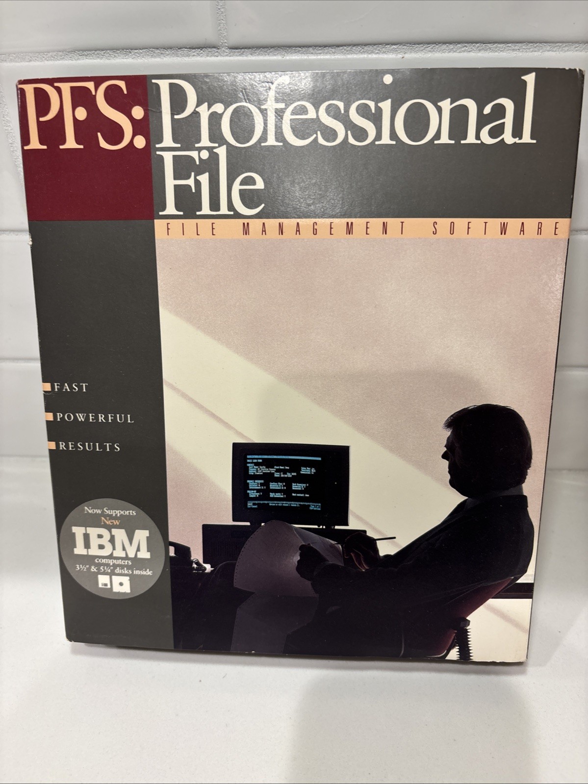 PFS: Professional File-File Management Software Supports DOS 2.0 / IBM 1988 Rare