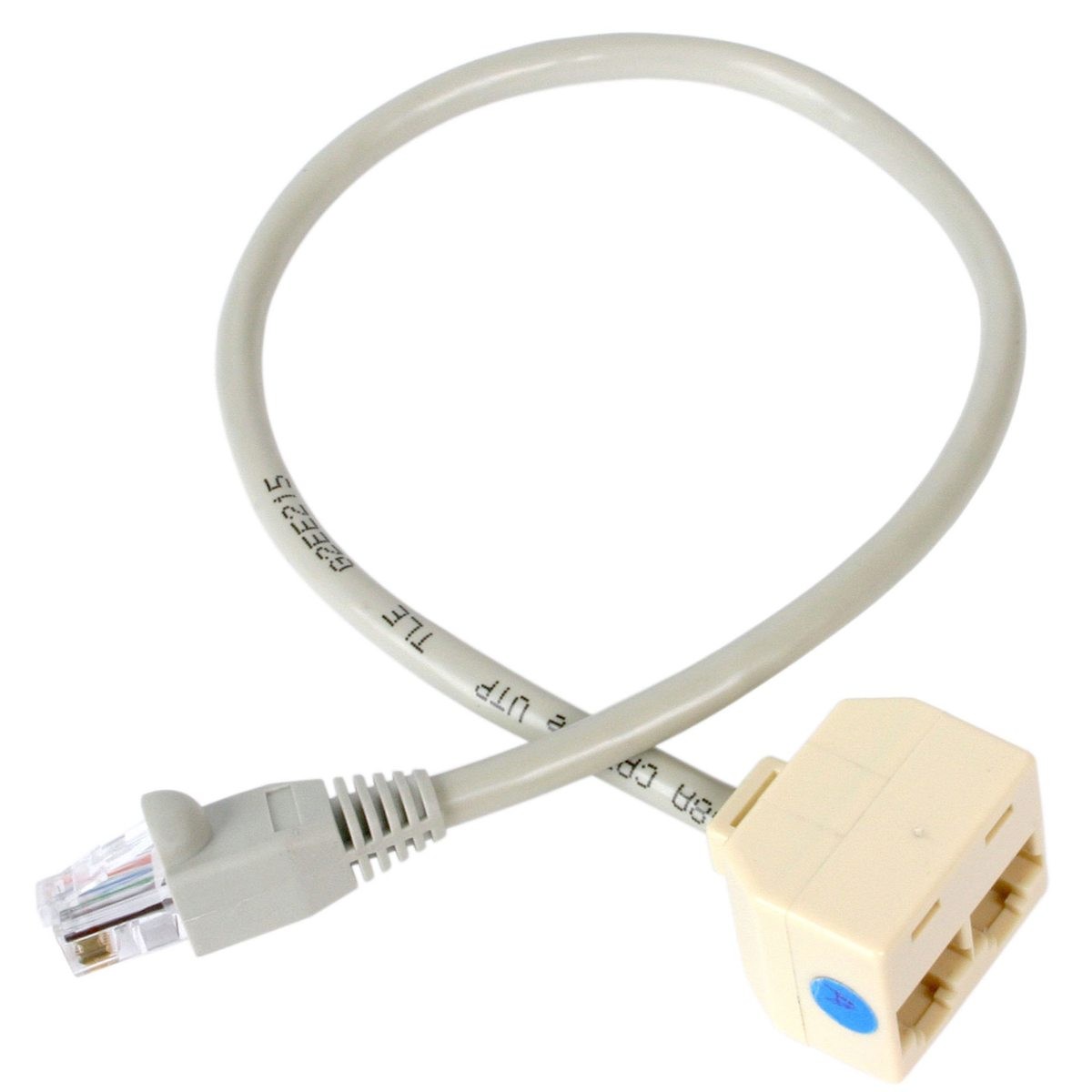 StarTech 13" RJ45 Male to 2x RJ-45 Female Splitter Adapter Cable, 24 AWG