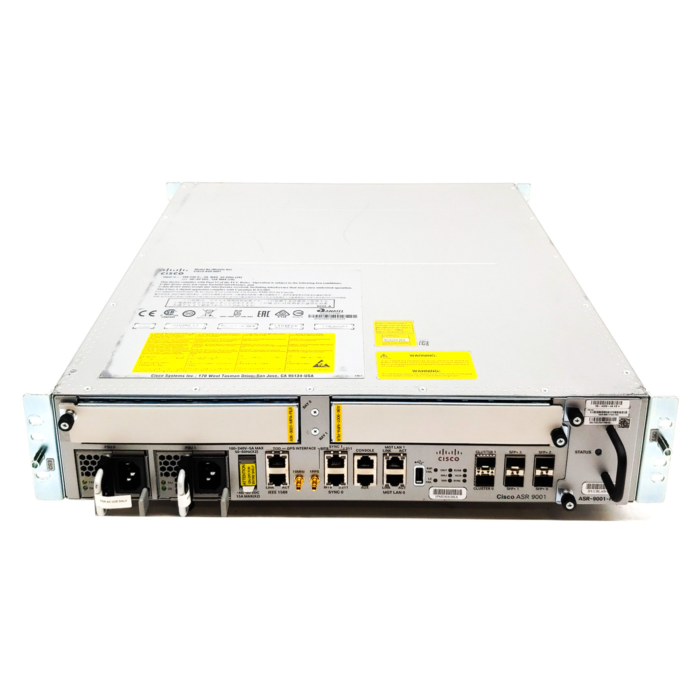 Cisco ASR-9001 Includes 2x A9K-MPA-4X10GE 4-Port 10GbE ASR 9001 Router