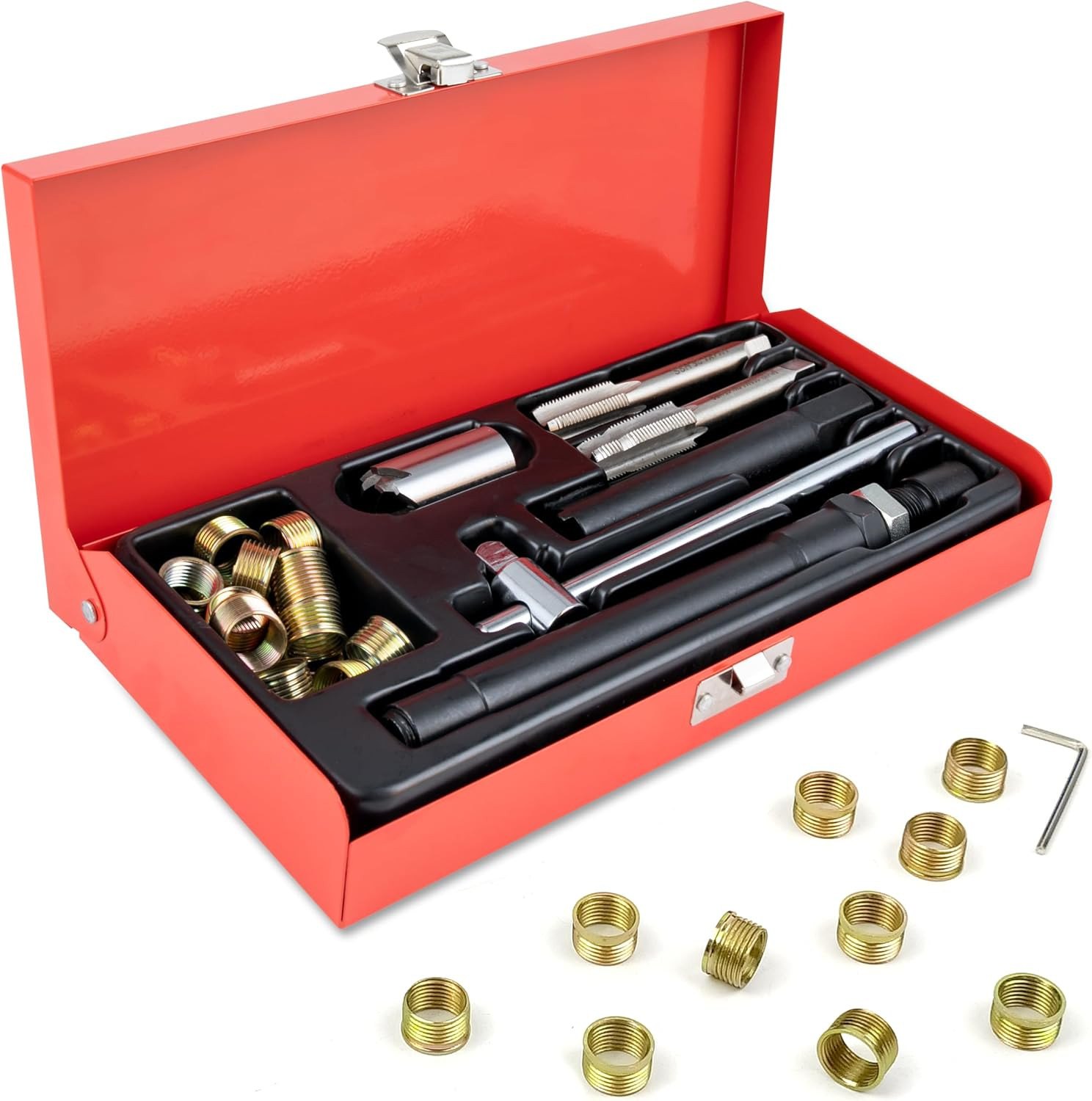 M14X1.25, 9.4Mm&15Mm Insert Qty 20 Spark Plug Thread Repair Kit, Thread Repair K