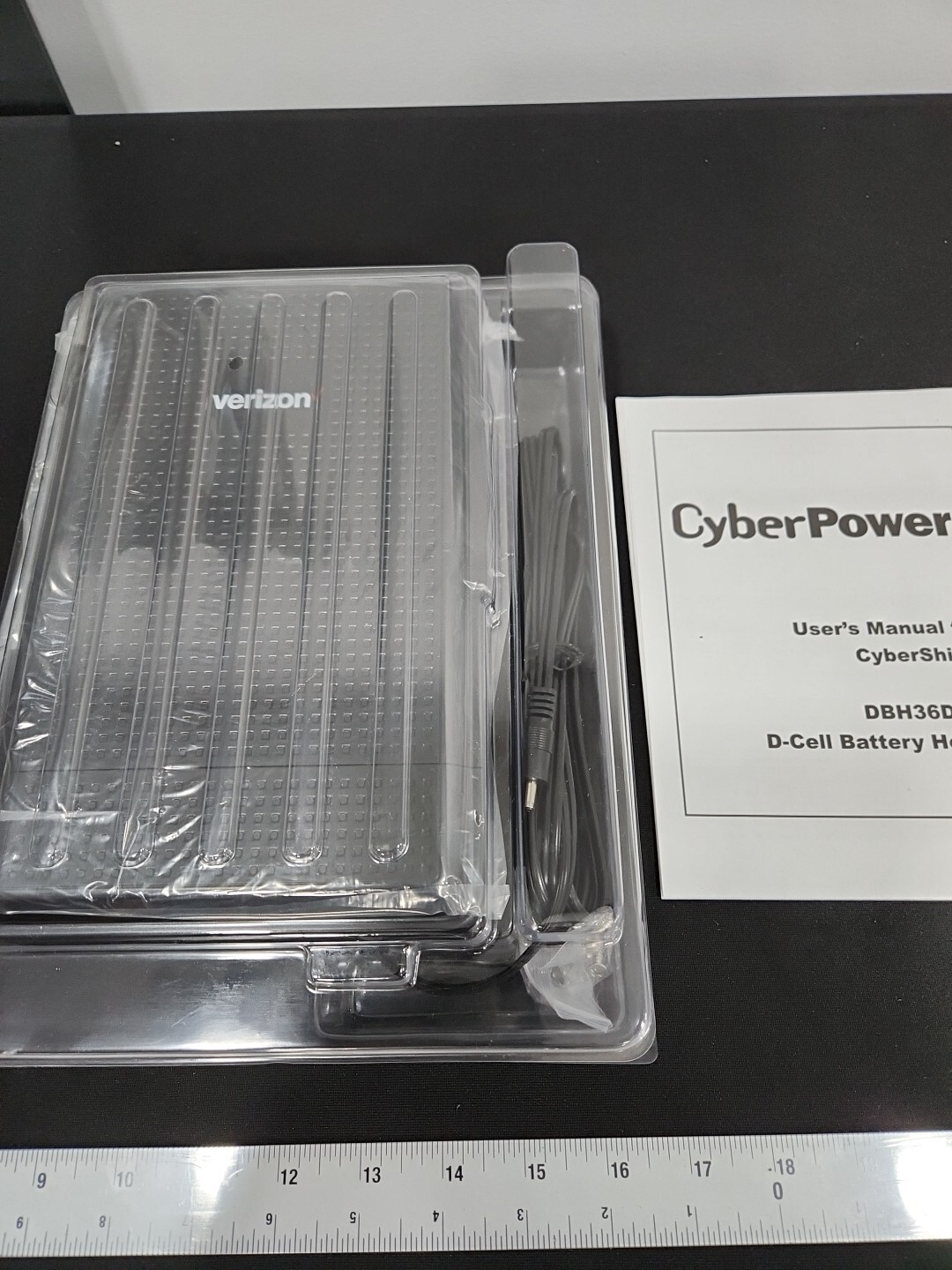 CyberPower CyberShield DBH36D12V D-Cell Battery Holder supply adapter Verizon