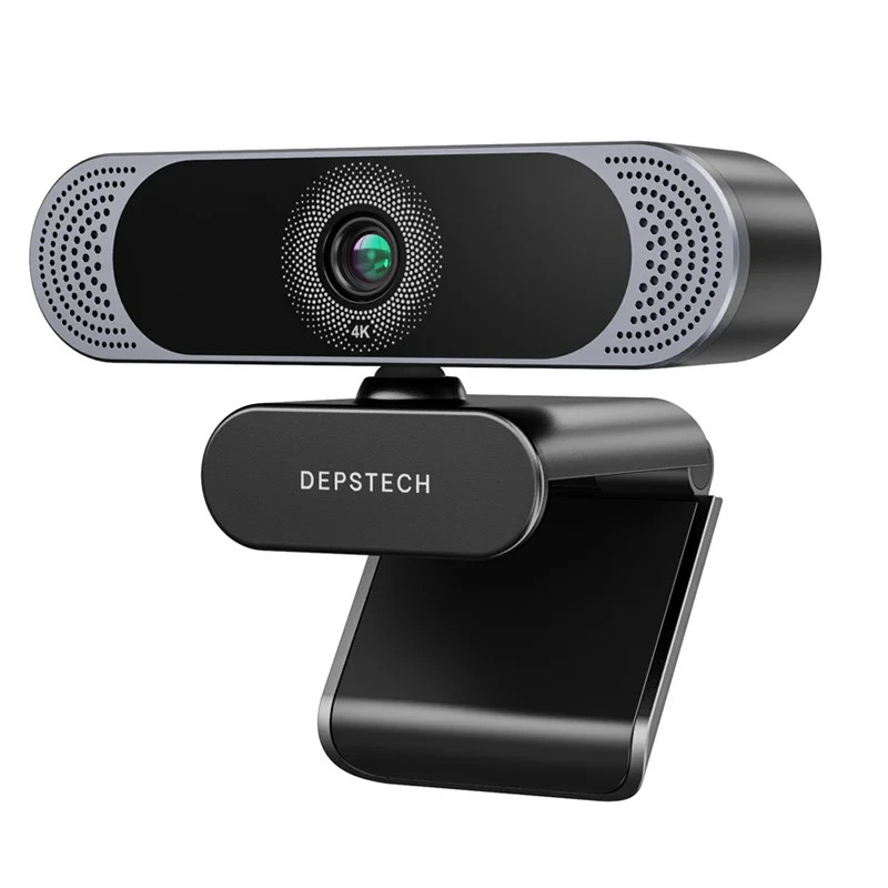 DEPSTECH 4K Webcam Sony Sensor Auto Focus Dual Mic Zoom Teams Skype PC