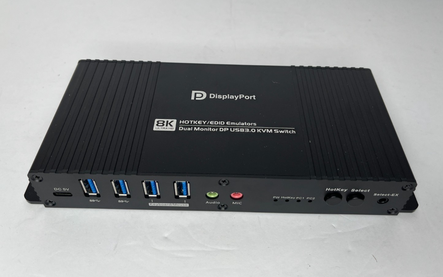 Kvm Switch Displayport EDID 2 Monitors 2 Computers 4K 144Hz Hotkey Switching