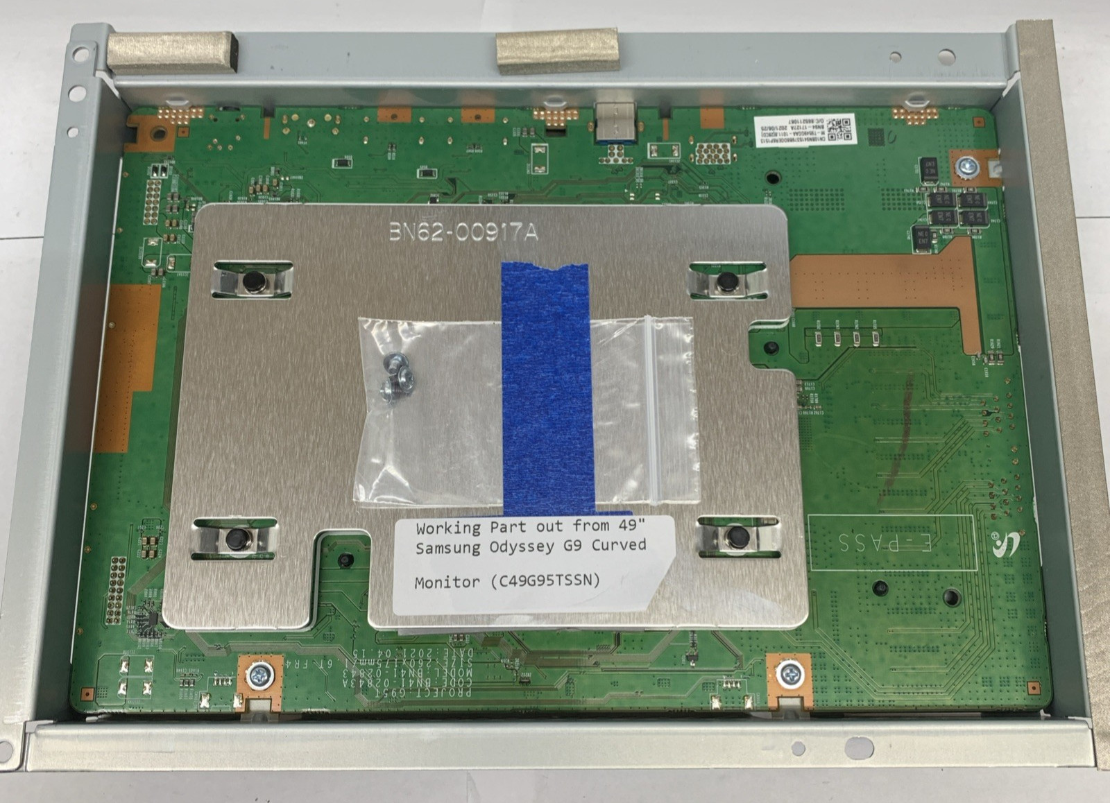 SAMSUNG BN94-16145A MAIN BOARD w/BN62-00917A HEAT SINK-PS FOR SAMSUNG ODYSSEY G9