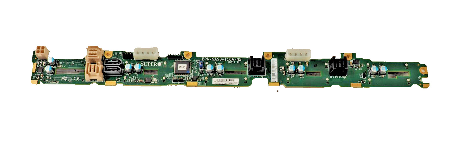 Supermicro BPN-SAS3-116A-N2 SAS3 8 x 2.5" HDD 2 x 2.5" PCI-E NVMe/SAS Backplane