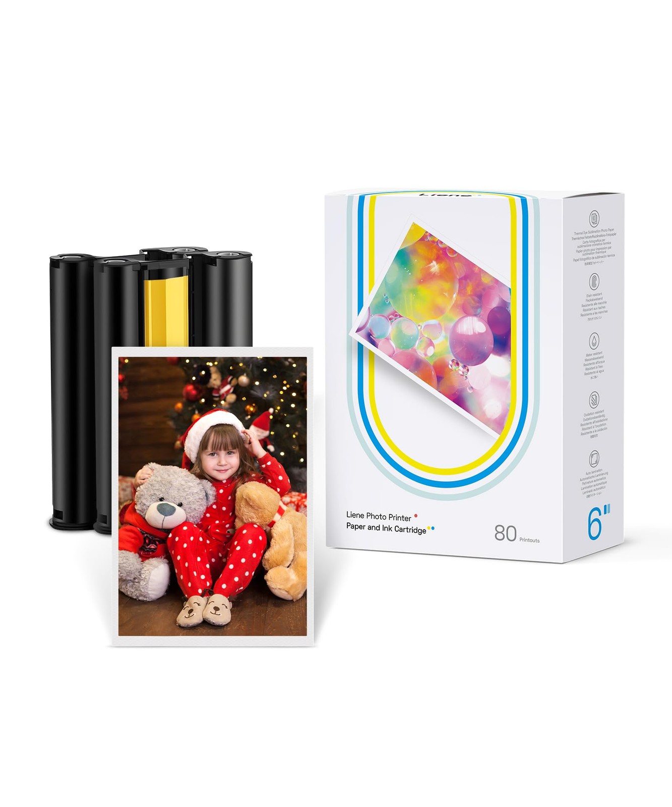 For Liene Amber M100/M200/M110/M210 4x6 Photo Printer 80 Sheets Photo Paper