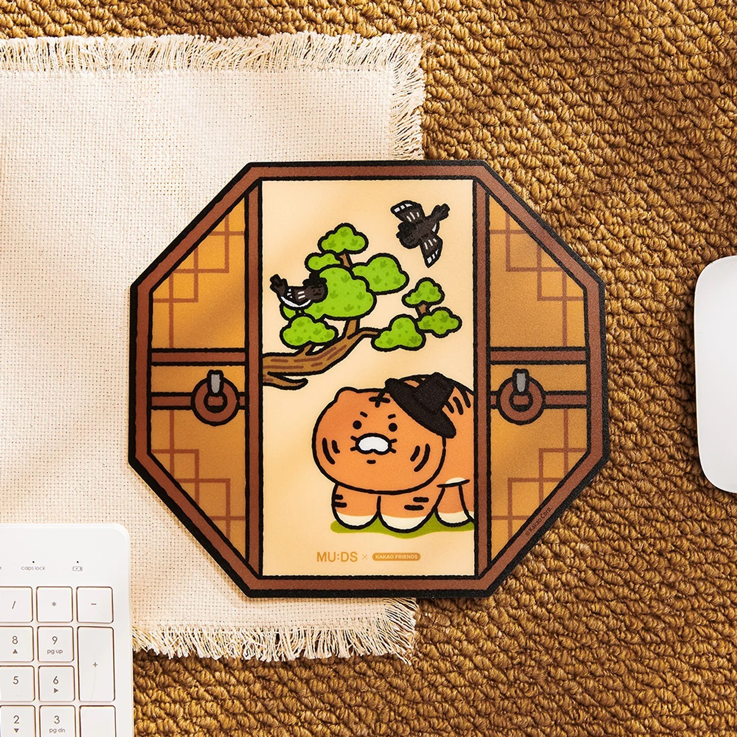 MU:DS x Kakao Friends Choonsik Hojakdo Tiger Magpie Mouse Pad Korea