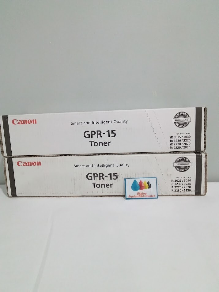 Canon GPR-15 Black Standard Yield Toner Cartridge Lot of 2