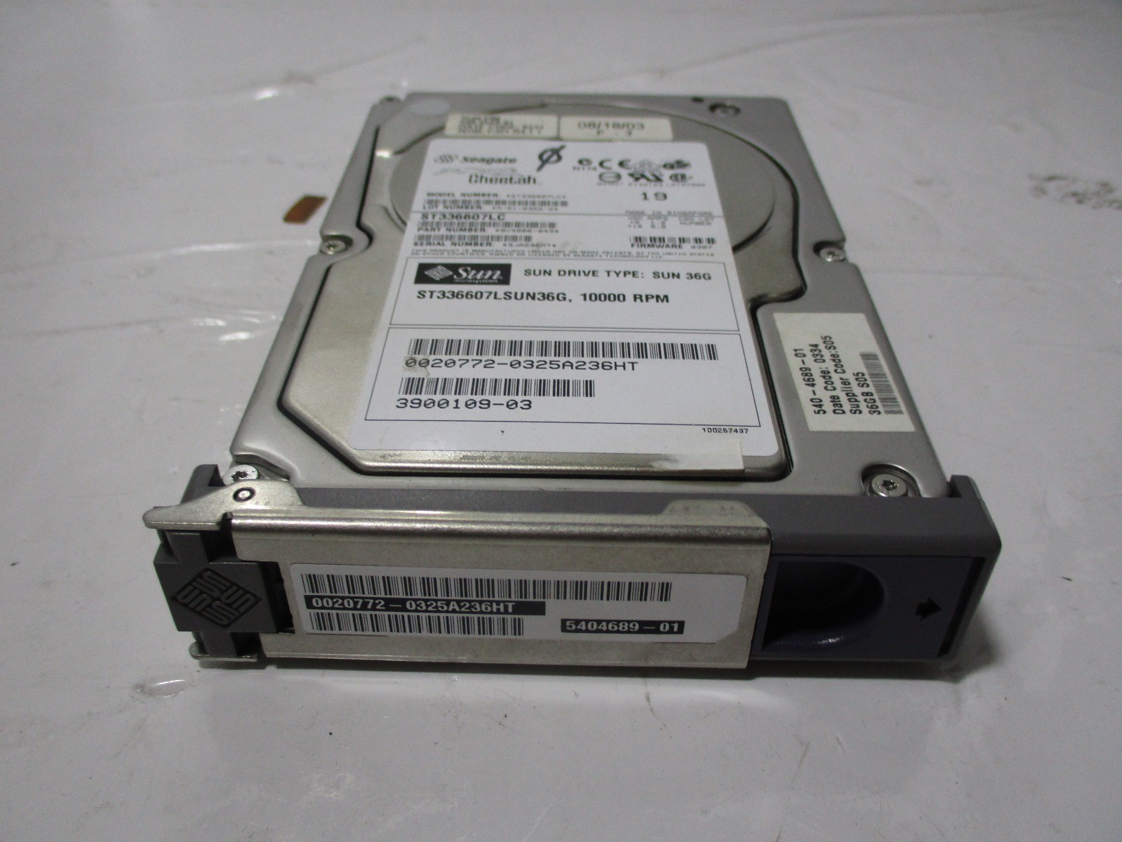 Sun Seagate ST336607LC 9V4006-043 540-4689-01 3900109-03 36GB SCSI 3.5 HDD