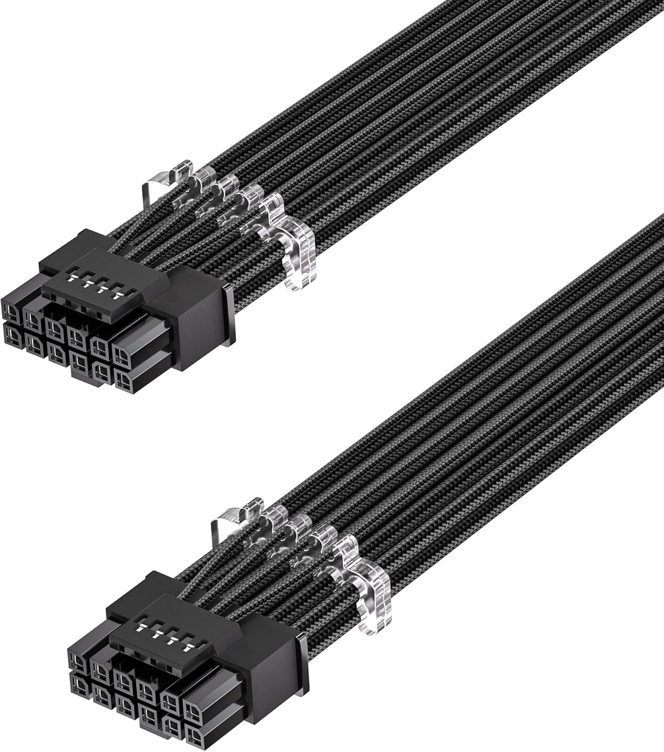 Fasgear PCIe 5.1 16Pin GPU Power Cable - 70cm 12V-2x6 PSU Sleeved Cable 600W Mal