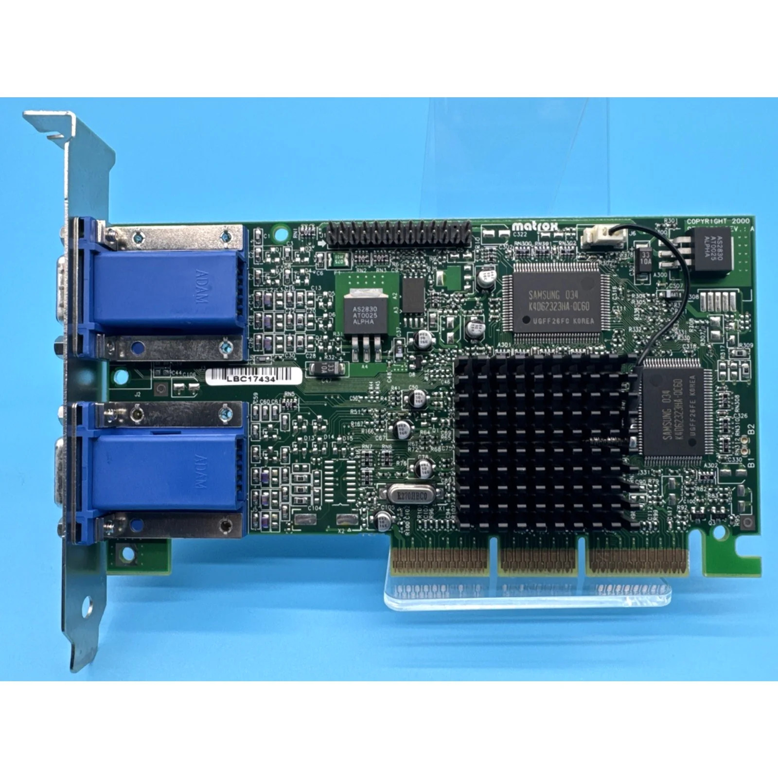 Matrox Millennium G450 Dual VGA 16MB AGP Video Card — IBM OEM (G45+MDHA16D/IBM)
