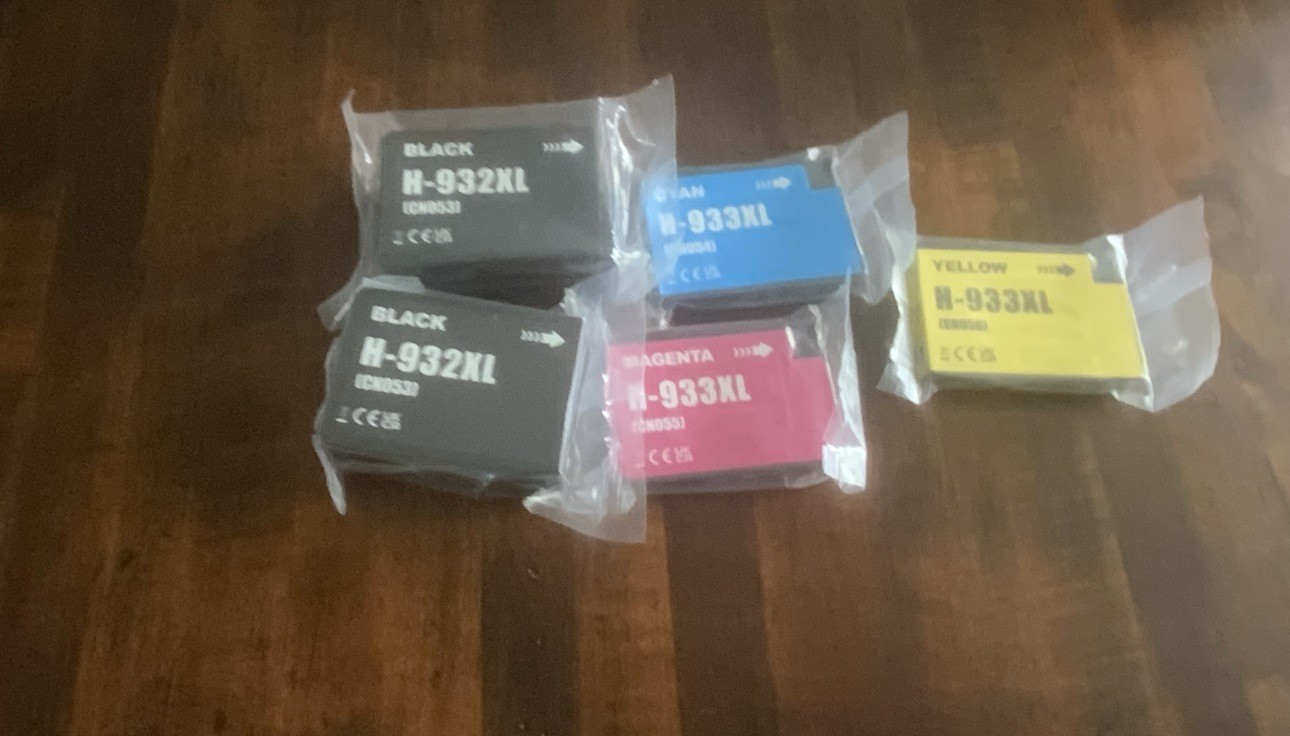Compatible Ink Cartridges for HP 932XL 933XL 5 Pack Black Cyan Magenta Yellow