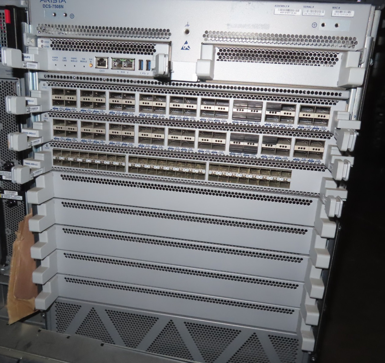 Arista DCS-7508N PWR-3KT-AC-RED 7500E-48S-LC 7500E-36Q-LC 7500-SUP2