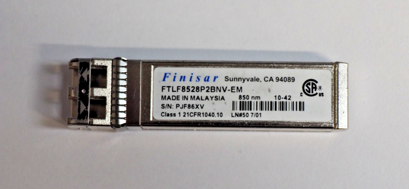 Lot of*58 Finisar FTLF8528P2BNV-EM 8Gb FC SFP+ 850nm 150m Optical Transceiver