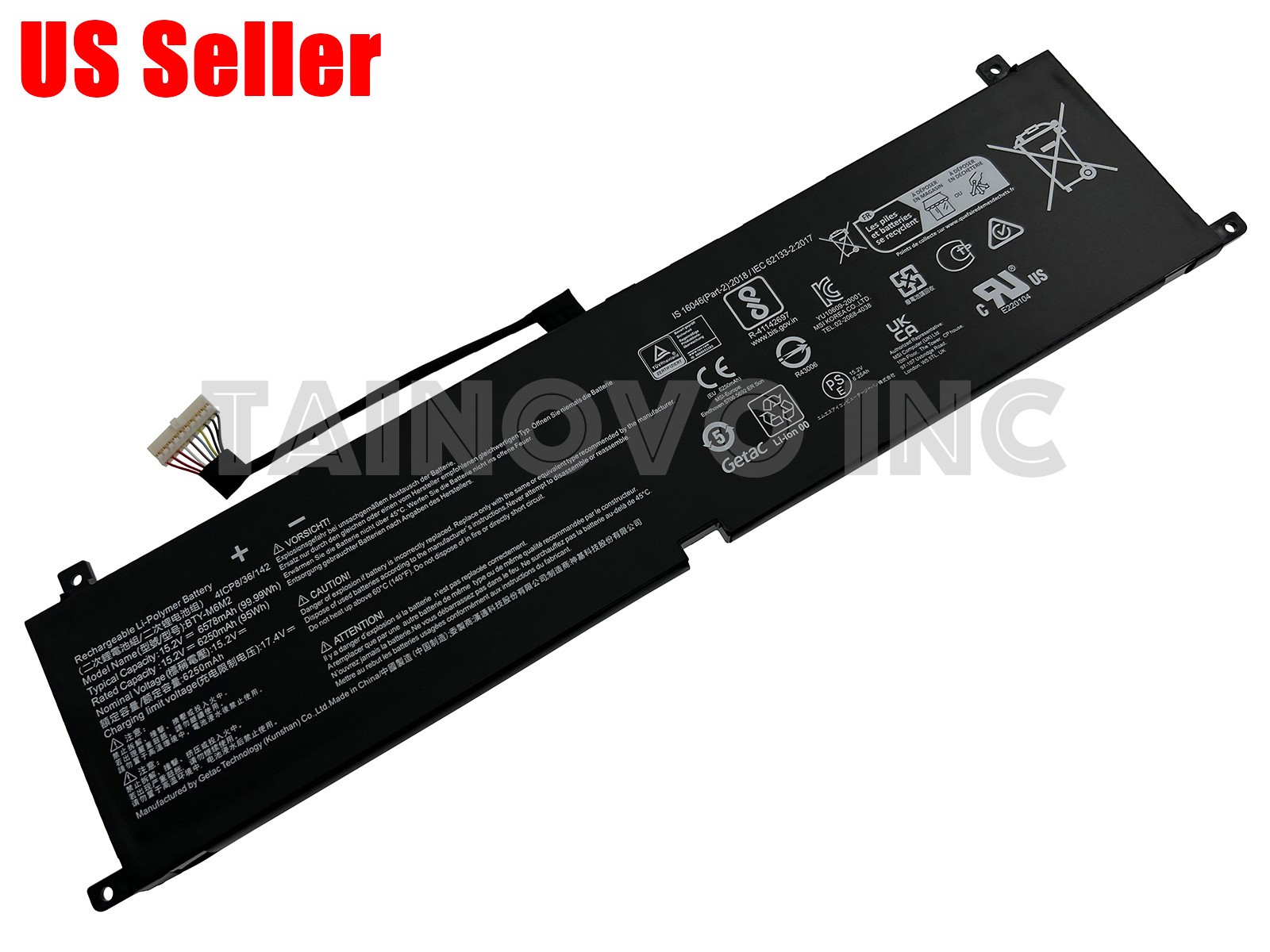 New Genuine BTY-M6M2 Battery for MSI Stealth 16 Studio A13VG-056US A13VE MS-15F2