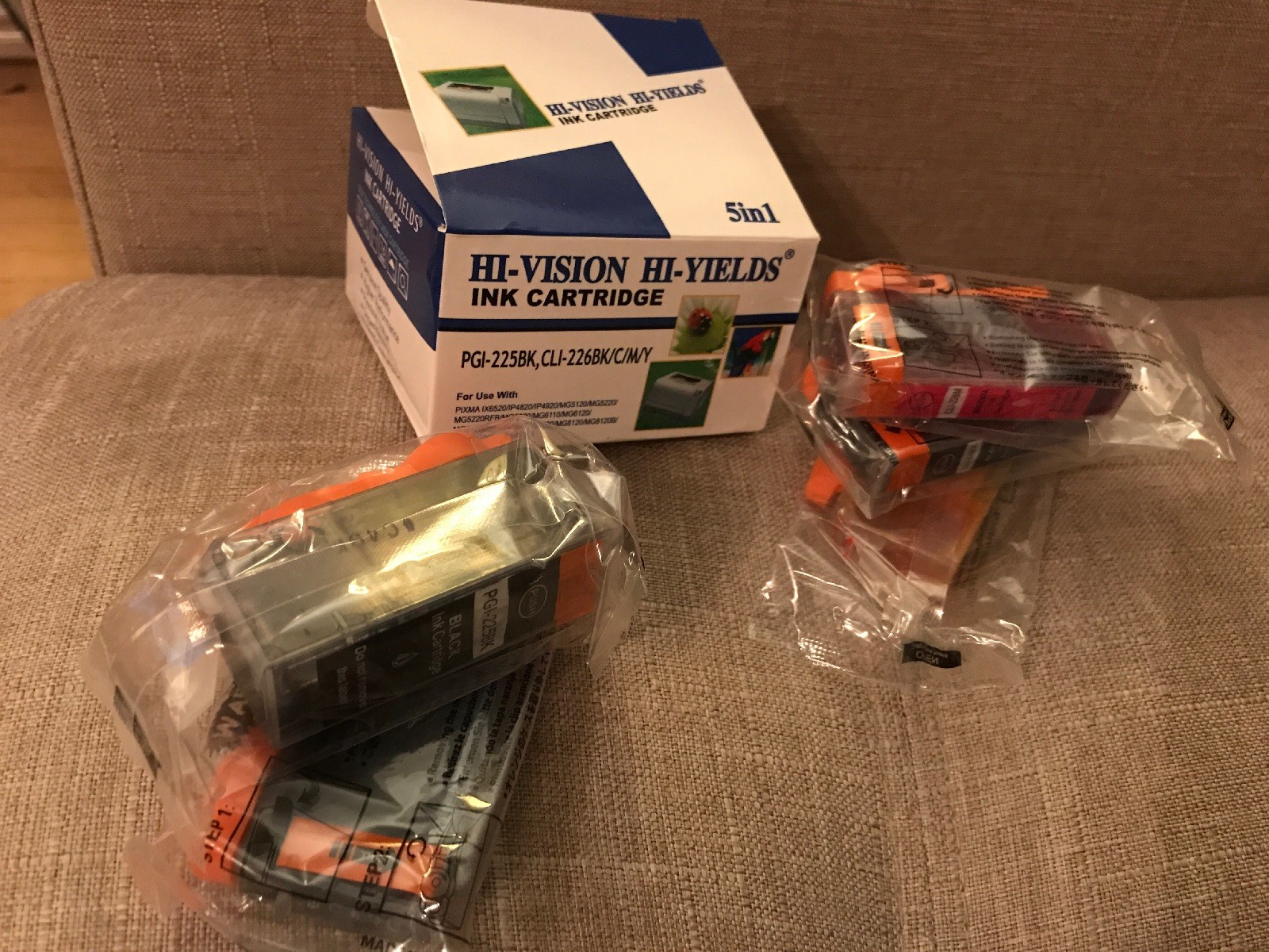 HI-VISION INK CARTRIDGE PGI-225BK, CLI-226BK/C/M/Y