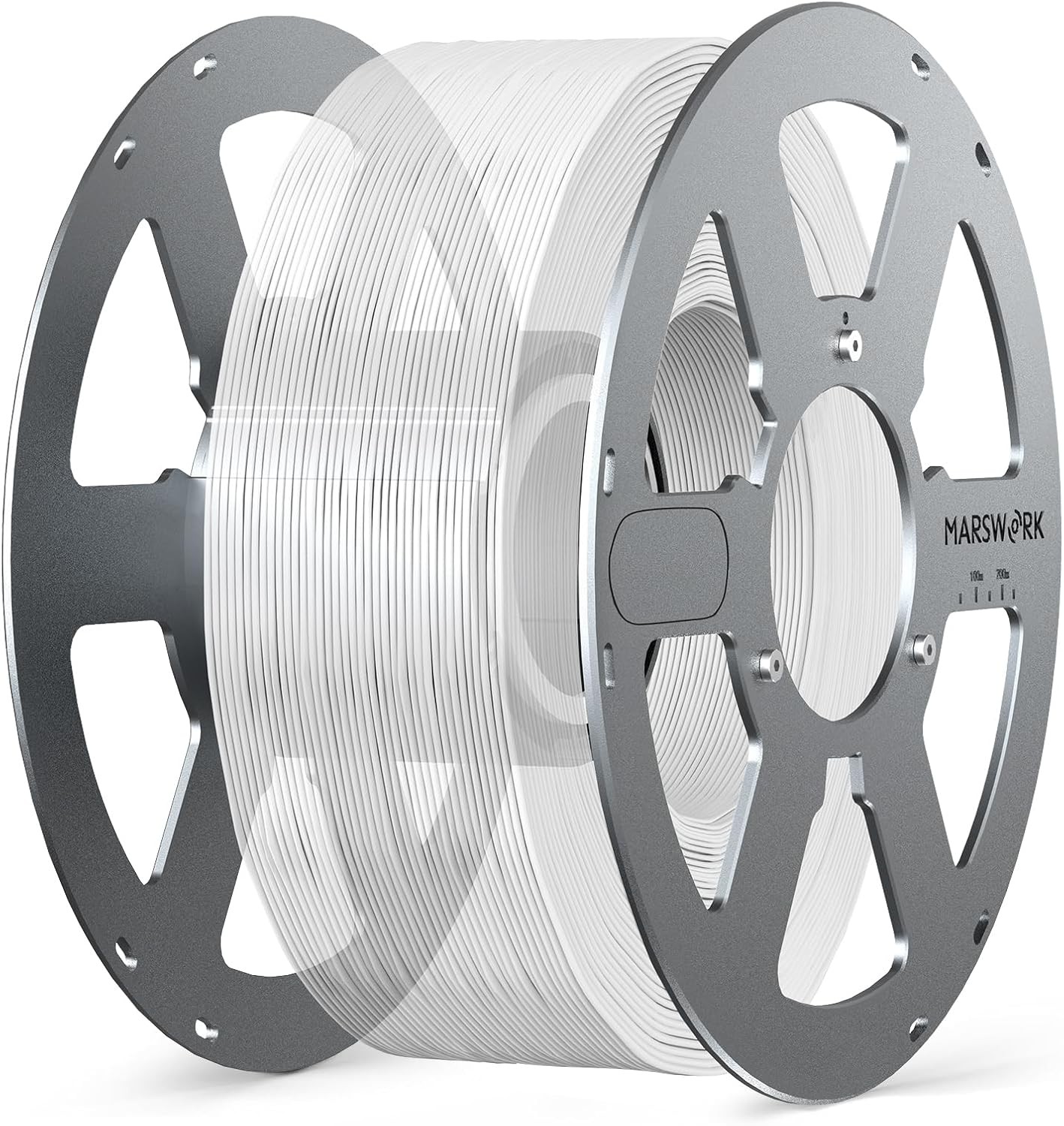 Aluminum Reusable Spool for Refill Filament, Durable Metal Design with PTFE Ring