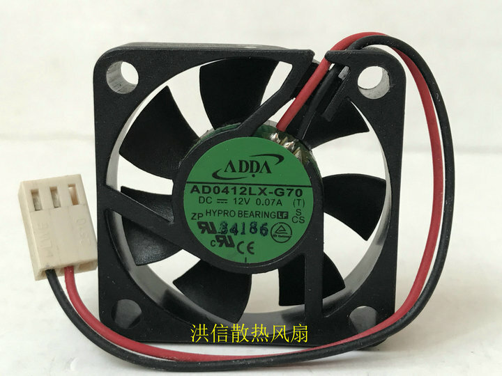 ADDA AD0412LX-G70 DC12V 0.07A 4010 4CM 2-wire ultra-quiet cooling fan
