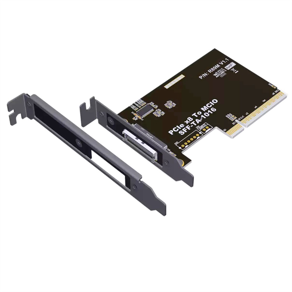 External MCIO 8i Mini Cool Edge IO SFF-TA-1016 to PCIE5.0 PCI-Express 8x VROC
