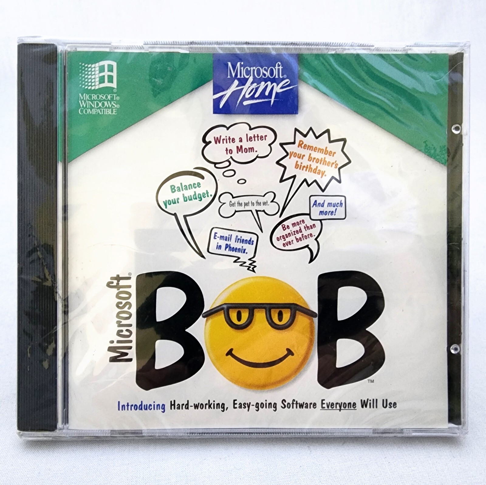 RARE Vintage Microsoft BOB for Windows CD (1994) FACTORY SEALED BRAND NEW