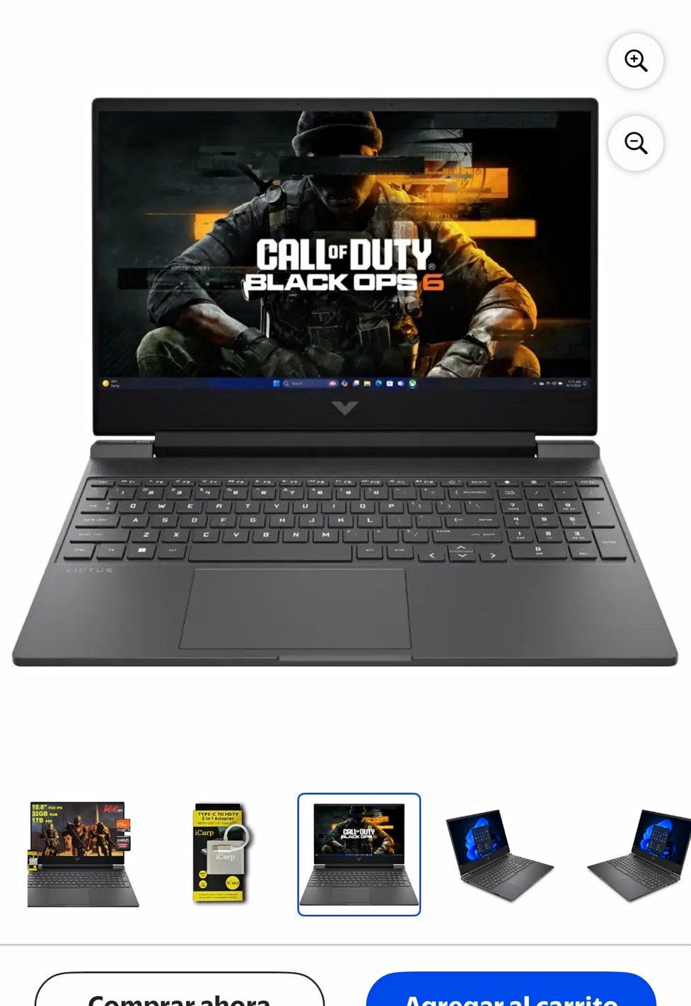 HP Victus 15.6" 144Hz Ryzen 5 8645HS 16GB 477GB SSD RTX 4050 Win11