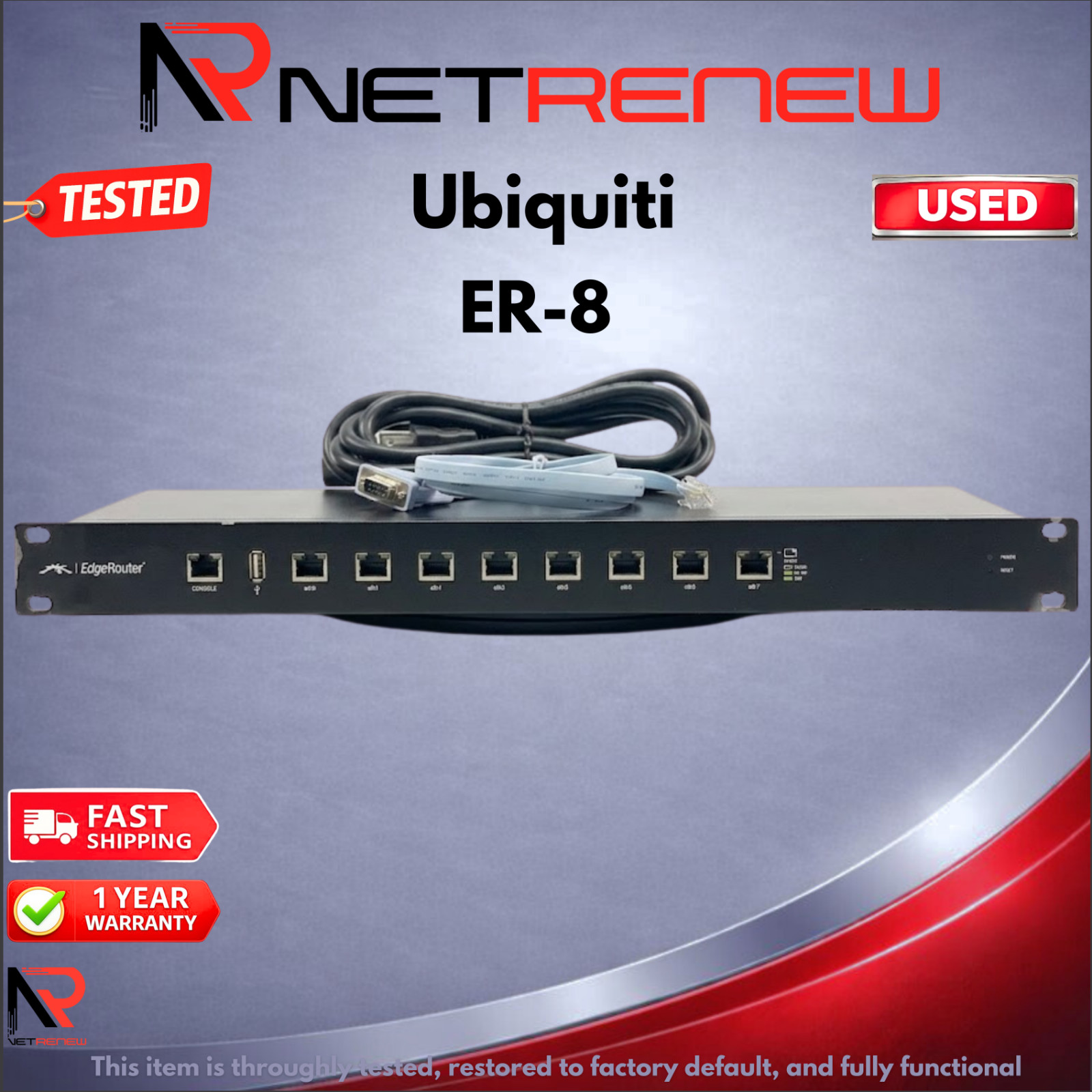 Ubiquiti Networks ER-8 EdgeRouter 8-Port Gigabit Router