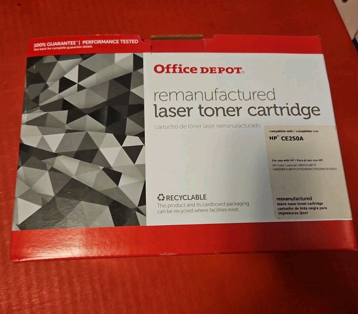 Office Depot HP CE250A Black Laser Toner. Old, but Not Used.