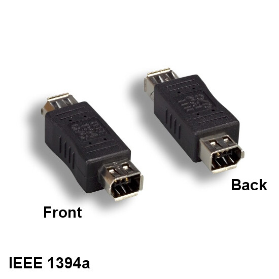 IEEE-1394a 6 Pin Female/Female Firewire Adapter Coupler for iLINK DV PC MAC SUN