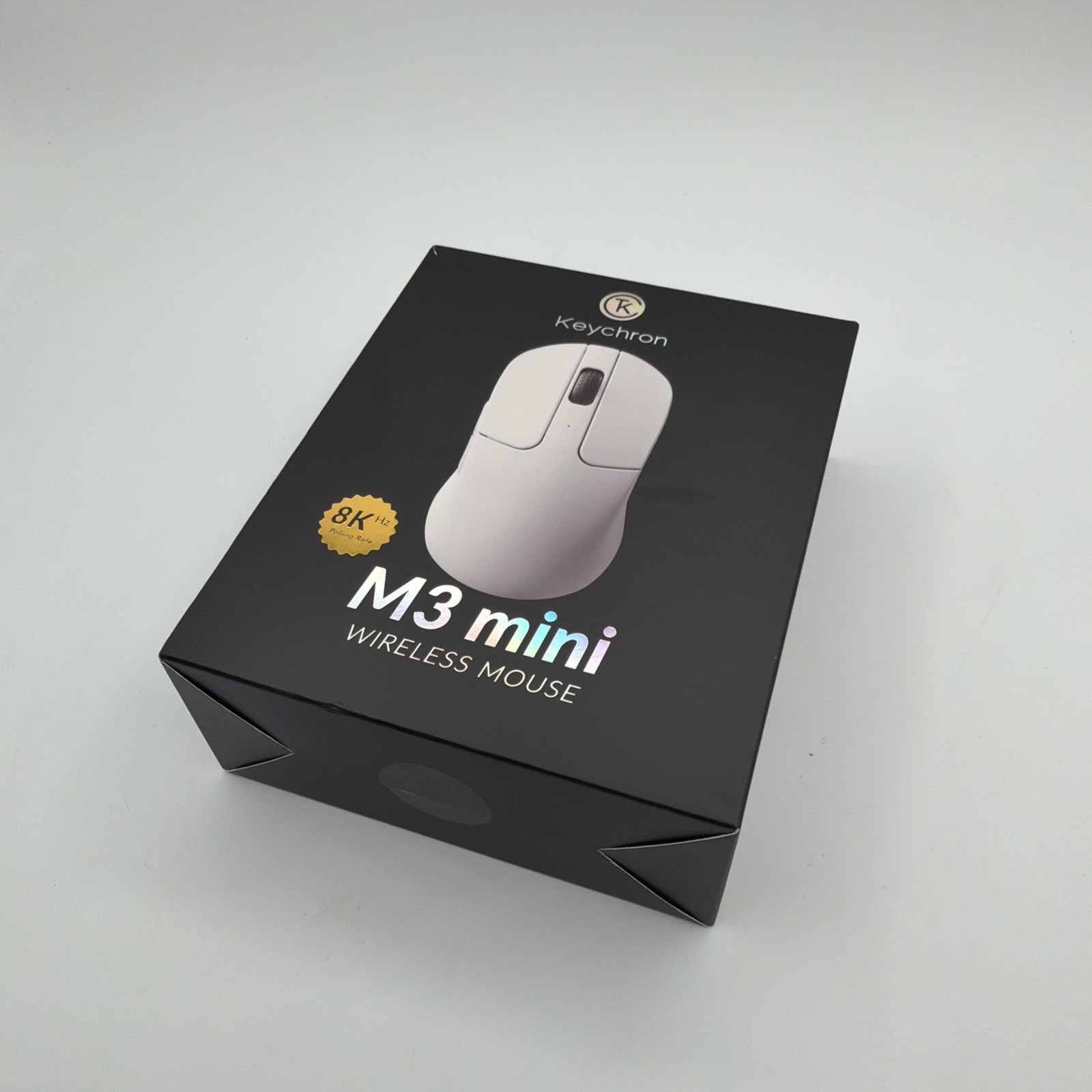 Keychron M3 Mini Light Wireless Mouse 8K Hz Rate 5.3/2.4 GHz Bluetooth WHITE