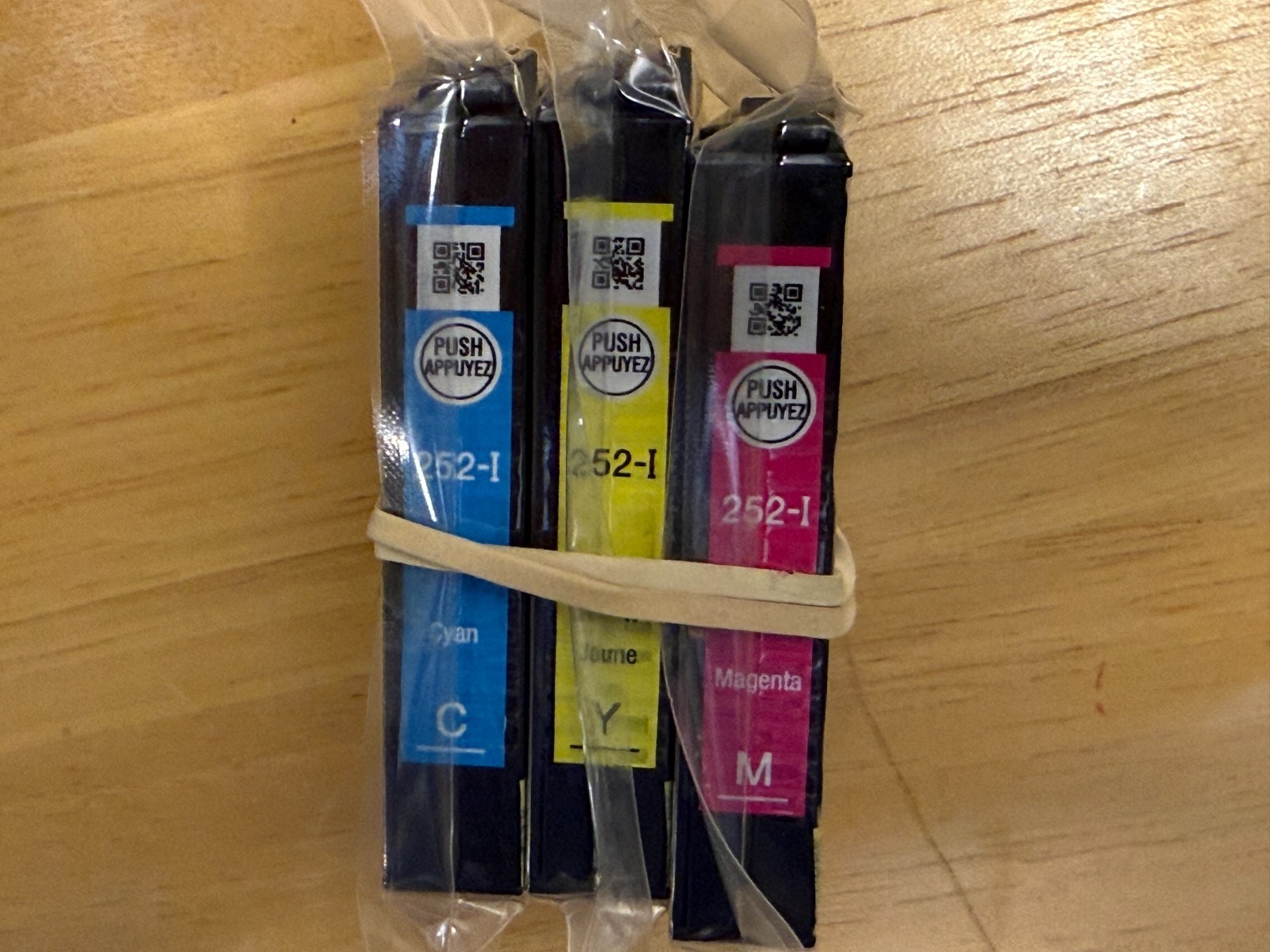 Epson 252 Ink Cartridge CMY Set of 3 INITIAL NEW OEM Sealed 252i WF 3640 3620