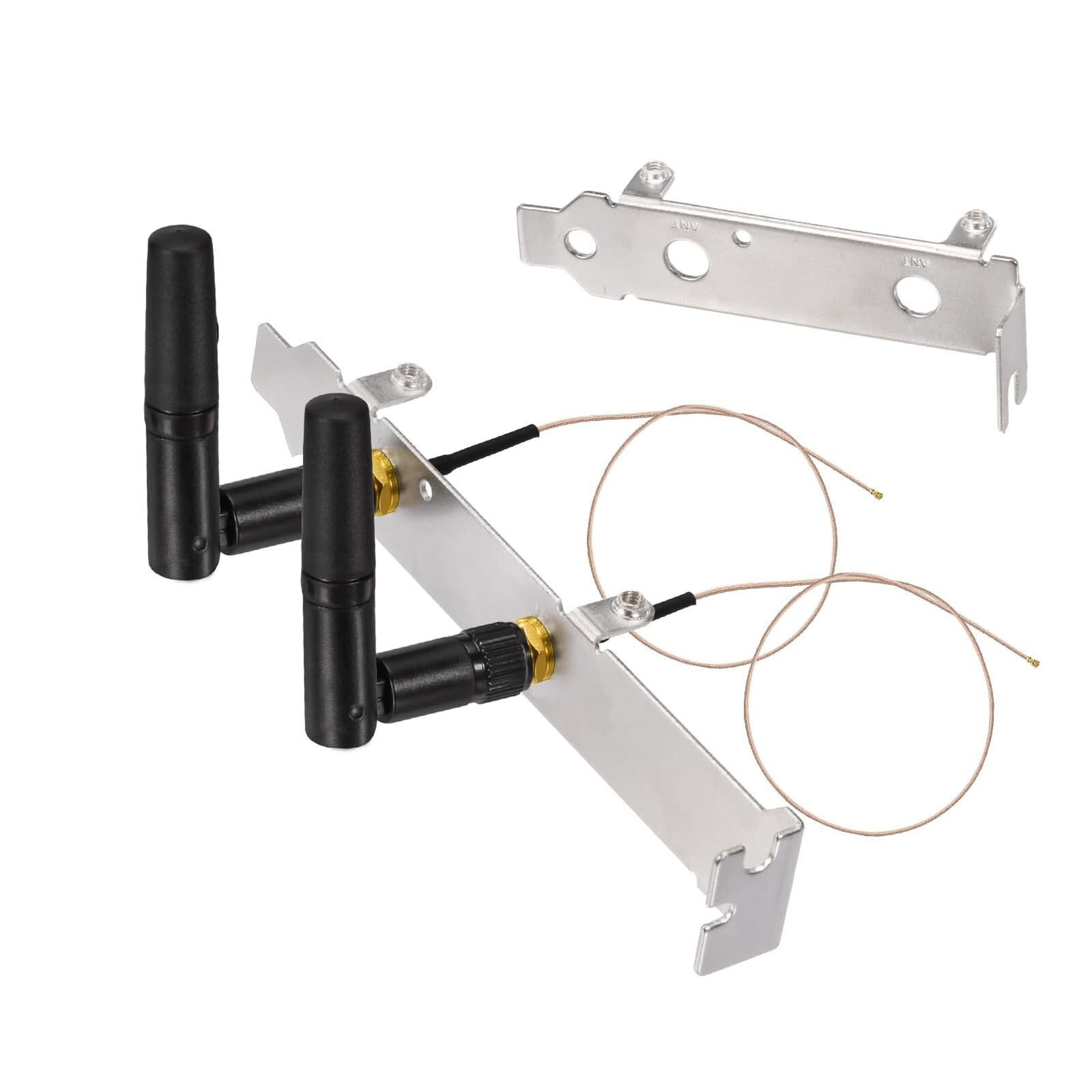 Mini PCIe Dual-Band Antenna Kit 2.4/5GHz + 8in Cables & Brackets (6-Pack)