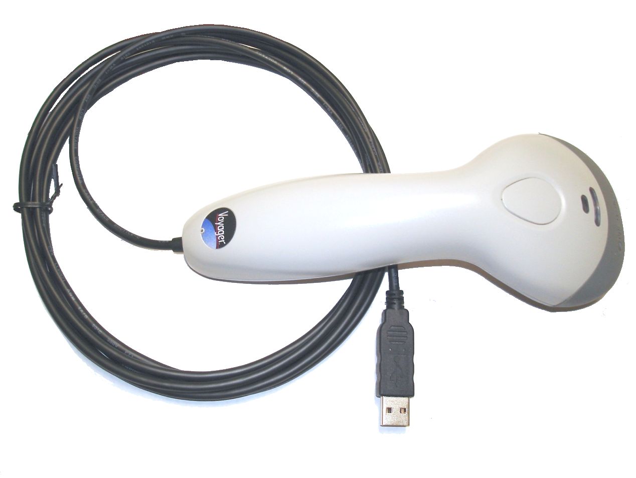 Metrologic White MS9520 Barcode Scanner w/ 10ft USB Cable PLUG AND PLAY