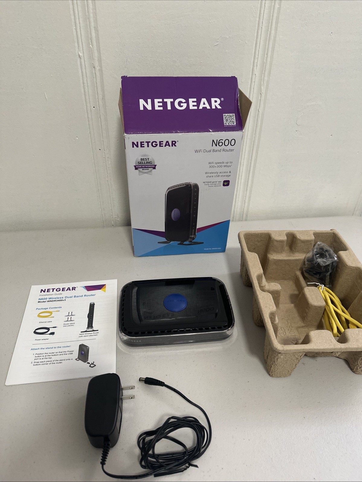 NETGEAR N600 WiFi Dual Band Router WNDR3400 v3 300Mbps