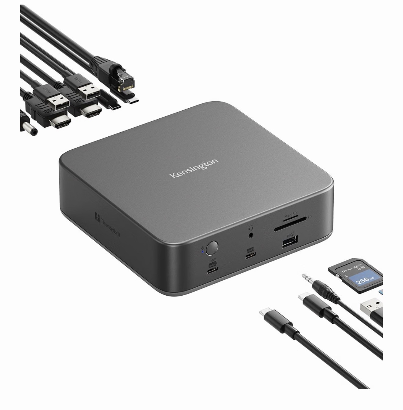 Kensington SD5010T5 Thunderbolt 5 Docking Station with 140W 3X 4k 13 ports 