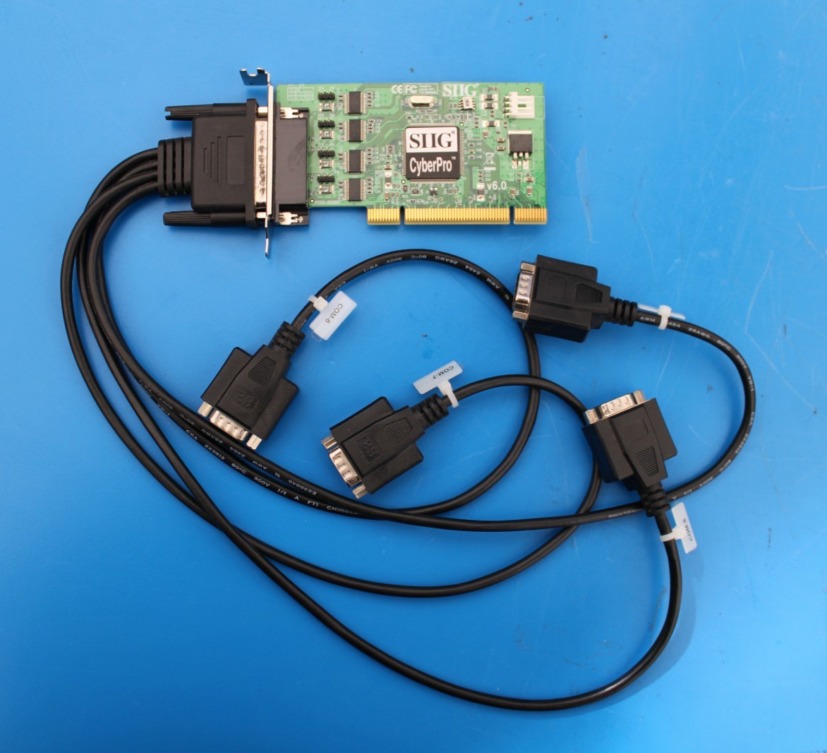 SIIG CyberPro DP Quartet 550 v6.0 LP-P40011-S6  4-Port  Serial Card P093-00GBX