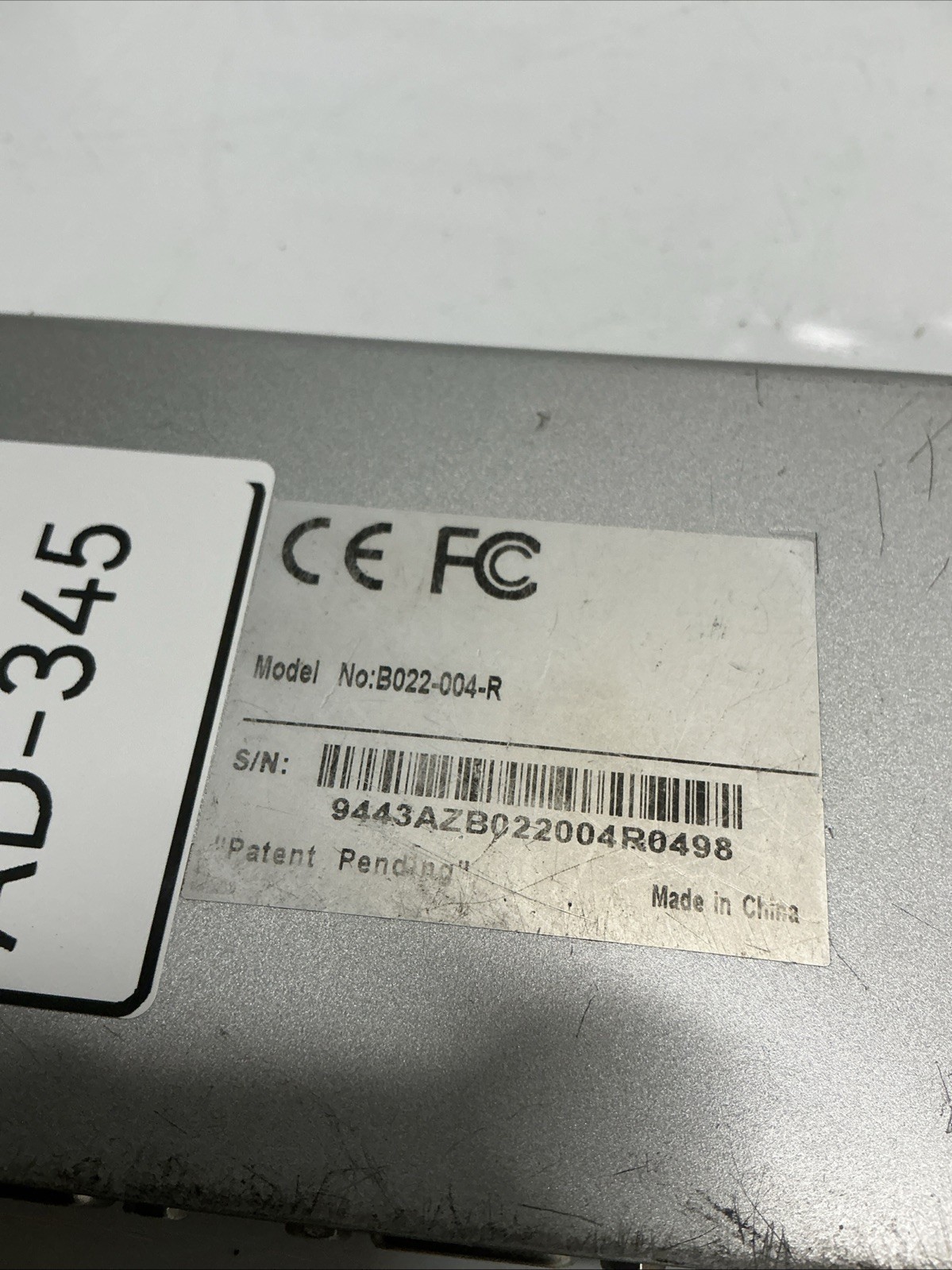 TRIPP-LITE B022-004-R 4 port KVM SWITCH AD-345 