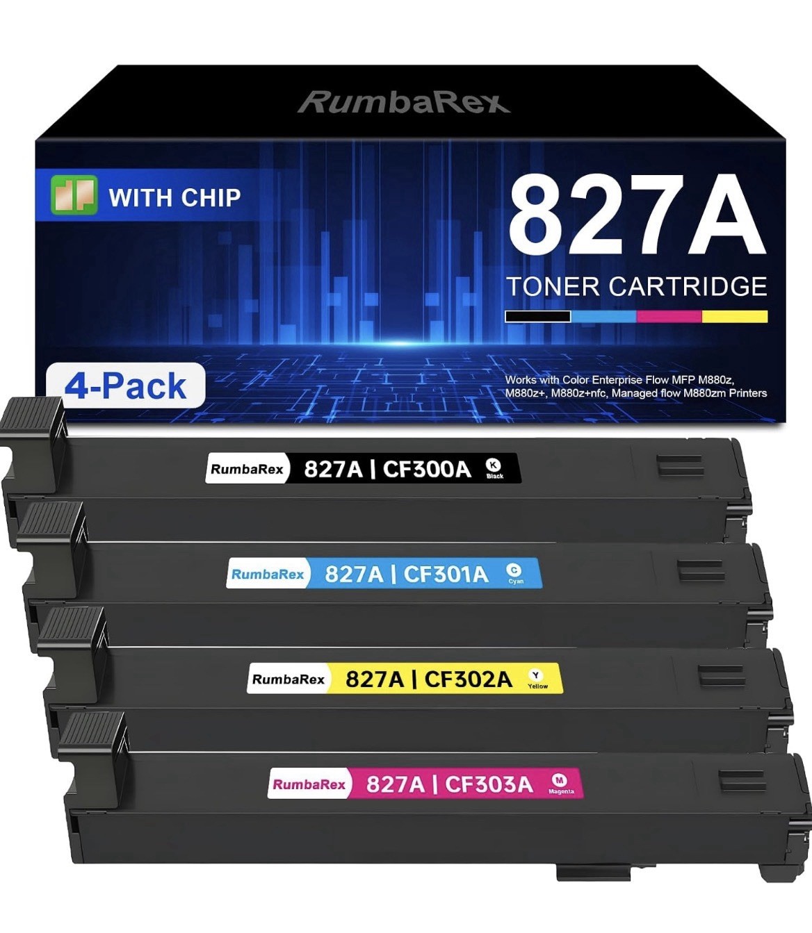 Compatible 827A CF301A CF303A CF302A CF300A Toner Cartridge Replacement for C...