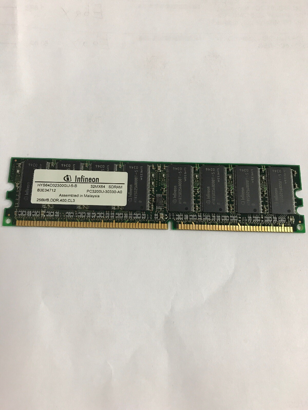 Infineon HYS64D32300GU-5-B 256MB,DDR,400,CL3 RAM Memory 326667-041 Tested Workin