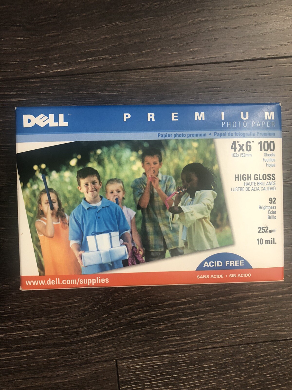 Dell Premium Photo Paper 100 Sheets 4"x6" High Gloss Acid Free