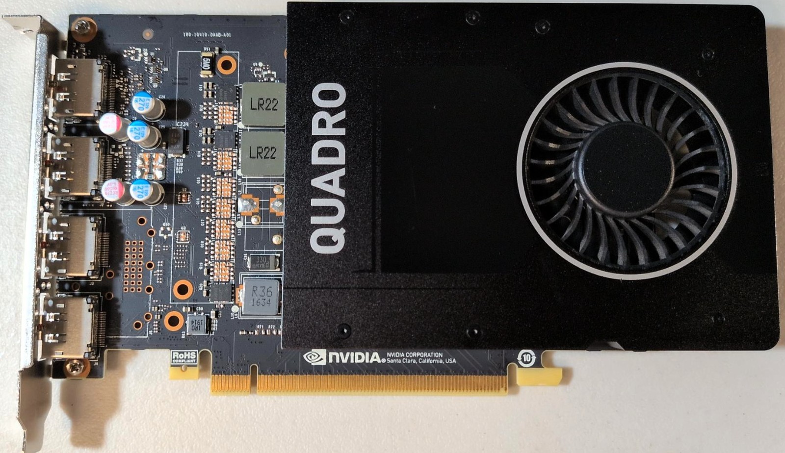 PNY NVIDIA Quadro P2000 5GB GDDR5 4x DisplayPort Video Card VCQP2000 GPU