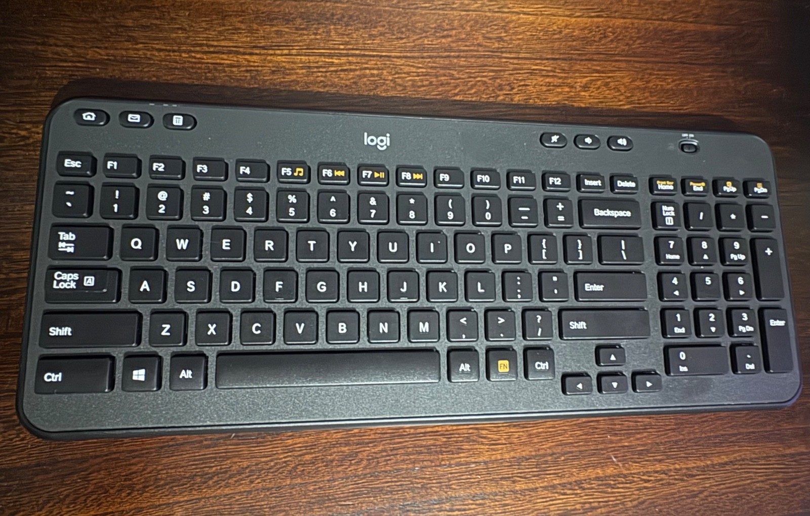 Logitech K360 Compact Wireless USB Desktop Keyboard w/ USB Receiver NEW