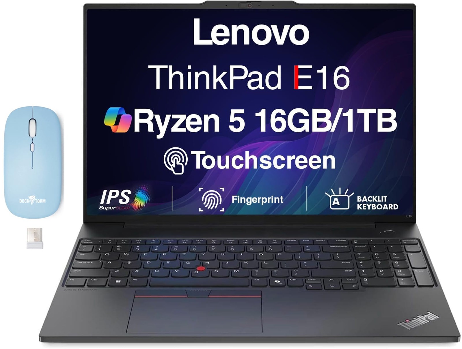 Lenovo - Upgraded - ThinkPad E16 16 in FHD+ Ryzen 5 230 1TB SSD 16GB DDR5