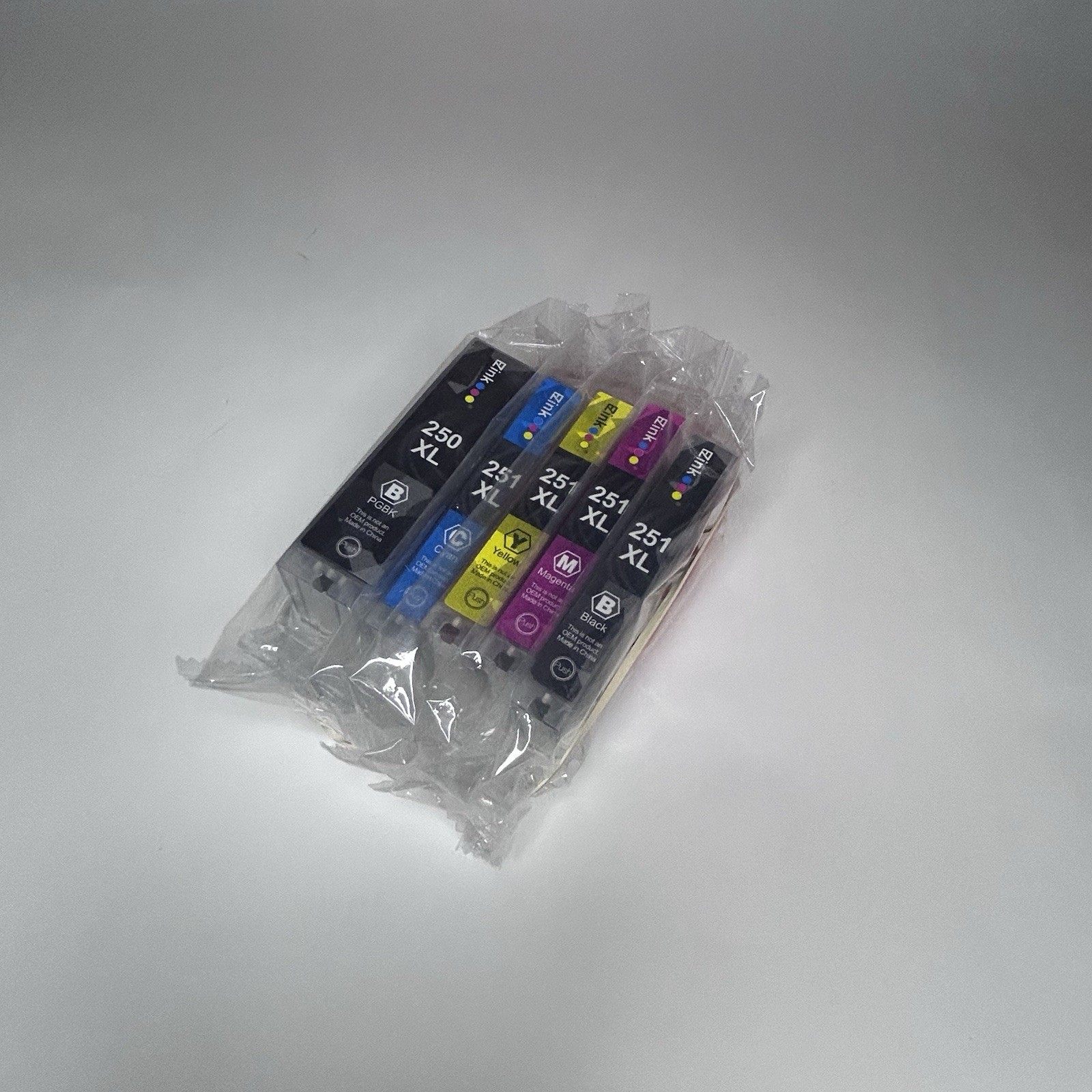 EZ Ink 250/251 XL 5-pack. Black Cyan Magenta Yellow Ink Cartridges